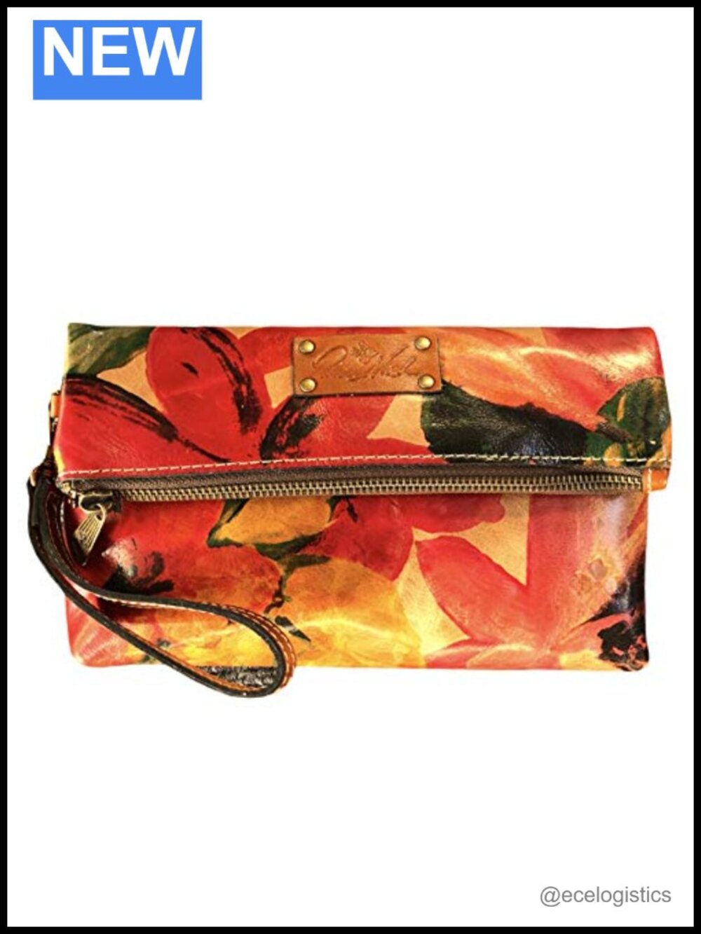 Leather Clutch Wristlet with Removable Strap - Patricia Nash